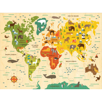 Petit Collage - Floor Puzzle - Our World 24pc