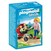 Playmobil - Mother with Twin Stroller 5573