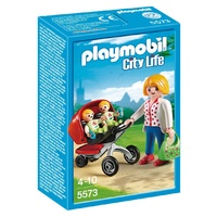 Playmobil - Mother with Twin Stroller 5573