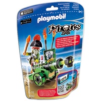 Playmobil - Green Interactive Cannon with Pirate Captain 6162