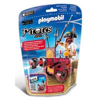 Playmobil - Red Interactive Cannon with Buccaneer 6163