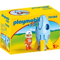 Playmobil - 1.2.3 Astronaut with Rocket 70186