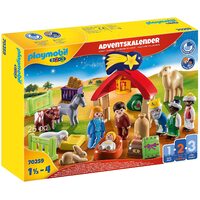 Playmobil - 1.2.3 Advent Calendar - Christmas Manger 70259