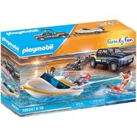 Playmobil - Pick-Up with Speedboat 70534