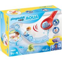 Playmobil - 1.2.3 Water Slide with Sea Animals 70637