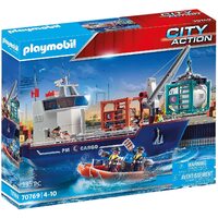 Playmobil - Cargo Ship with Boat 70769