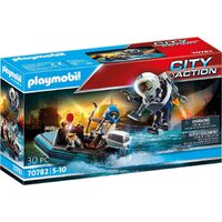 Playmobil - Police Jetpack with Boat 70782