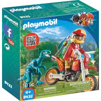 Playmobil - Motocross Bike with Raptor 9431