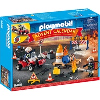 Playmobil - Advent Calendar Construction Site Fire Rescue 9486