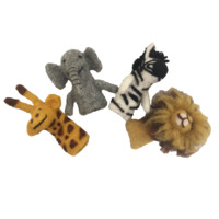 Papoose - African Animal Finger Puppets (set of 4)