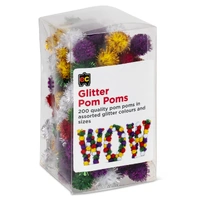 EC - Pom Poms Glitter (200 pack)
