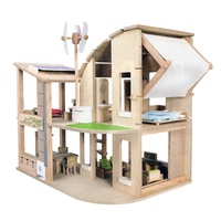 PlanToys - Green Dollhouse with Furniture