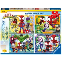 Ravensburger - Spidey & His Friends Bumper Puzzle Pack 4x42pc