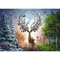 Ravensburger - The Magical Deer & The Four Seasons Puzzle 1000pc