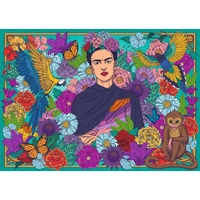 Ravensburger - Kahlo: Parrot, Monkey and Blooms Puzzle 1000pc