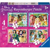 Ravensburger - Disney Princess Collection 4 Puzzles in a Box