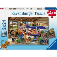 Ravensburger - Planes & Trains Puzzle 2x24pc