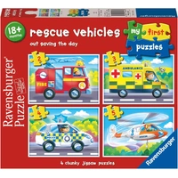 Ravensburger - My First Puzzles Rescue Vehicles (4 puzzles)