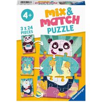 Ravensburger - Animal Rock! Mix & Match Puzzle 3x24pc
