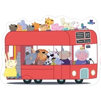 Ravensburger - Peppa Pig London Bus Shaped Floor Puzzle 24pc