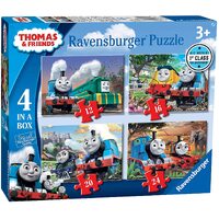 Ravensburger - Thomas & Friends 4 in a Box Puzzle 12, 16, 20, 24pc