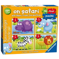 Ravensburger - My First Puzzles - On Safari (4 puzzles)