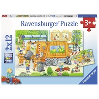Ravensburger - Street Cleaning Underway Puzzle 2x12pc