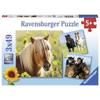 Ravensburger - Loving Horses Puzzle 3x49pc