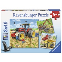 Ravensburger - Giant Vehicles Puzzle 3x49pc
