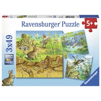 Ravensburger - Animals in their Habitats Puzzle 3x49pc