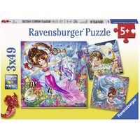 Ravensburger - Charming Mermaids Puzzle 3x49pc