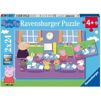 Ravensburger - Peppa Pig At School Puzzle 2x24pc
