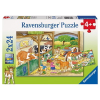 Ravensburger - Merry Country Life Puzzle 2x24pc