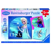 Ravensburger - Disney Frozen Elsa, Anna & Olaf Puzzle 3x49pc