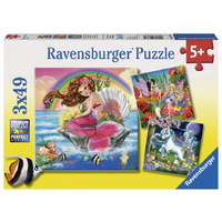 Ravensburger - Mythical Creatures Puzzle 3x49pc