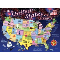 Ravensburger - United States Map Puzzle 100pc