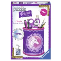 Ravensburger - Girly Girl Unicorn Utensil Holder 3D Puzzle 54pc