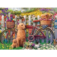 Ravensburger - Cute Dogs in the Garden Puzzle 500pc