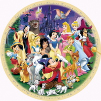 Ravensburger - Disney Wonderful World Round Puzzle 1000pc