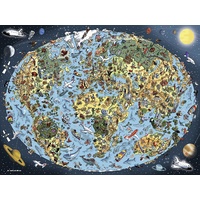 Ravensburger - Cartoon Earth Puzzle 1500pc