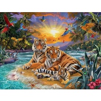 Ravensburger - Tigers At Sunset Puzzle 2000pc
