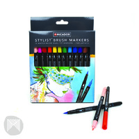 Micador - Stylist Brush Markers (12 pack)