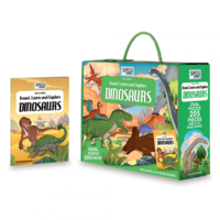 Sassi - Travel, Learn & Explore - Dinosaurs Puzzle + Book