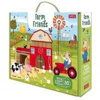 Sassi - Farm Friends Giant Puzzle & Book Set