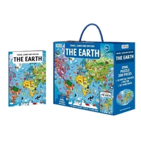 Sassi - Travel, Learn & Explore - The Earth Puzzle + Book