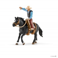 Schleich - Saddle Bronc Riding with Cowboy 41416
