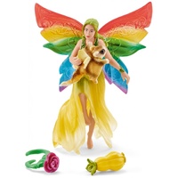 Schleich - Rainbow Elf Meena With Flying Squirrel 41437