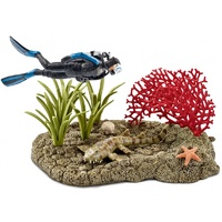 Schleich - Diver In Coral Reef 42328