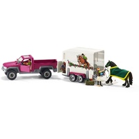 Schleich - Pick Up with Horse Box 42346