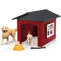 Schleich - Dog Kennel With Golden Retrievers 42722